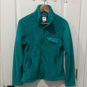 Patagonia Women's Turquoise Fleece Jacket Size Small